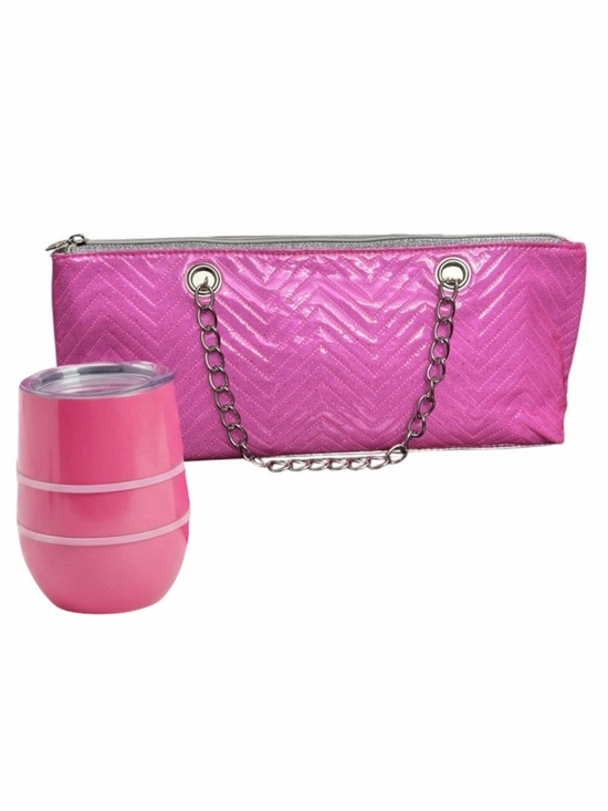 Other - Insulated Wine bag & tumbler pink great gift